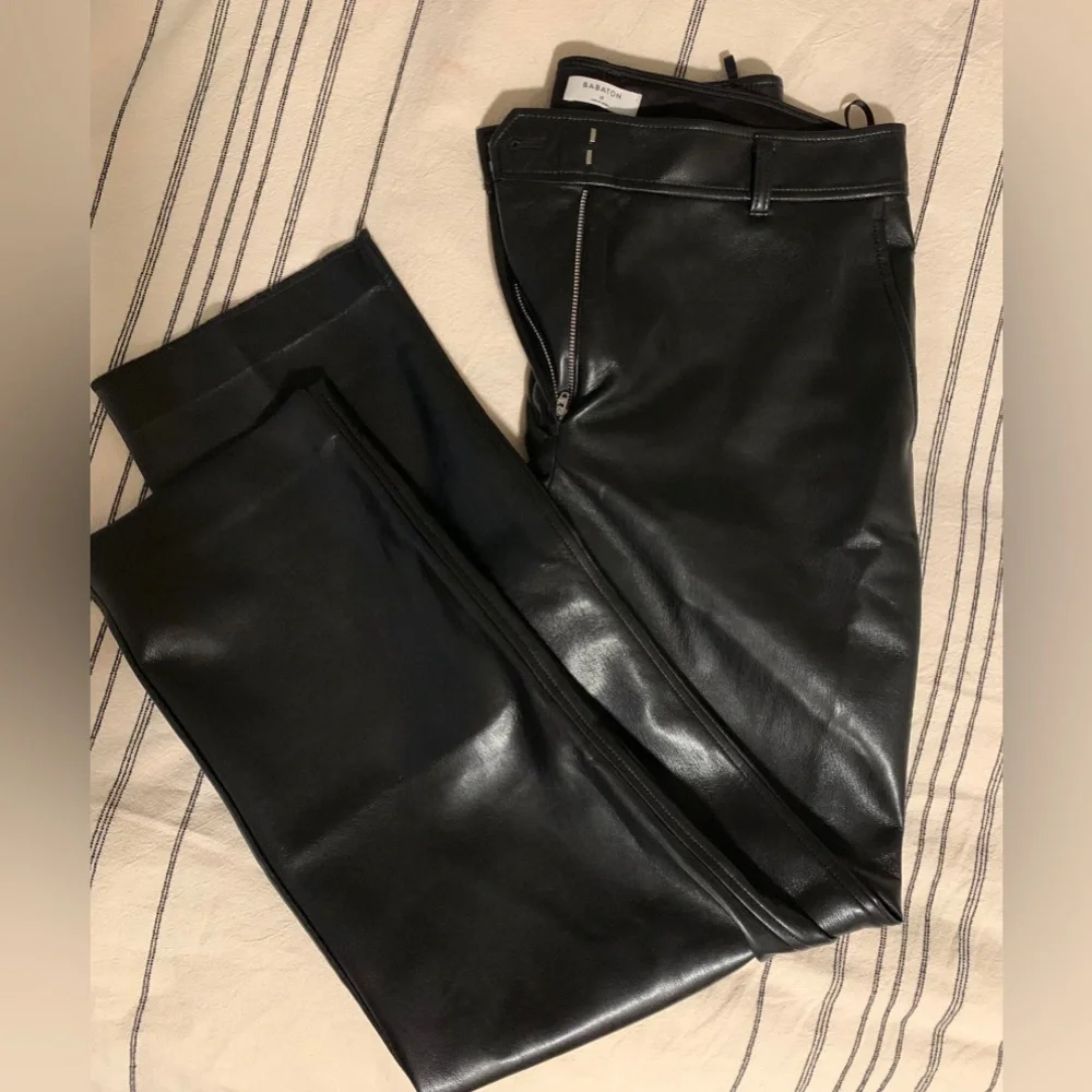 Mid Rise Vegan Leather Pant - Picture 2 of 4